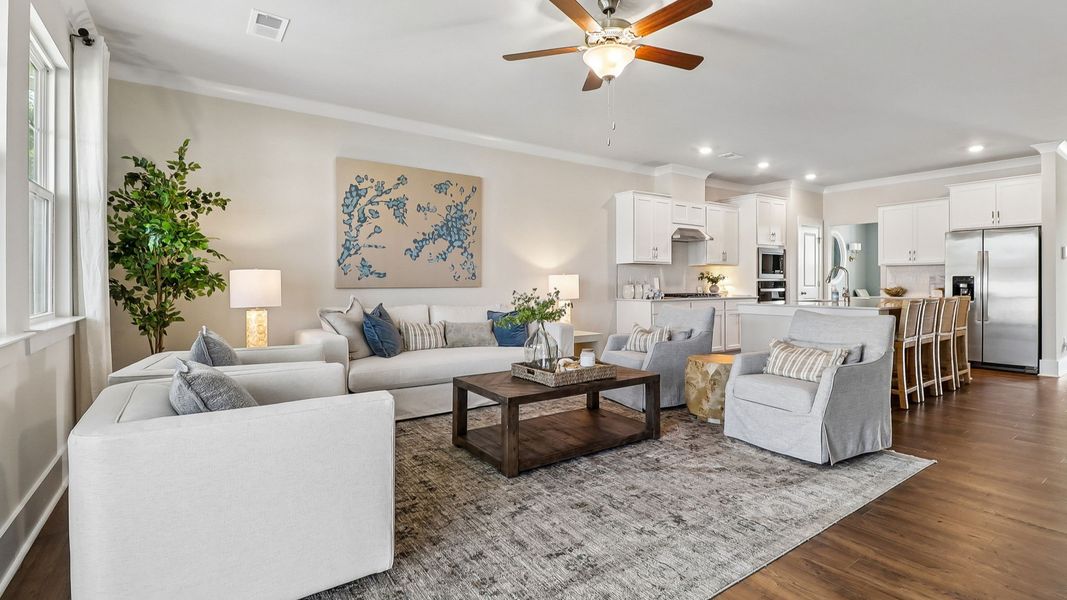 Furnished interior in a model home at Shell Pointe in Gilbert (Image 8).