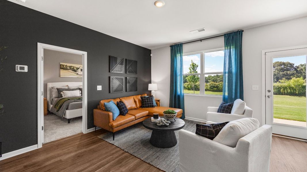 Furnished interior in a model home at Remington Chase in Perry (Image 17). Furnished interior in a model home at Remington Chase in Perry (Image 17).