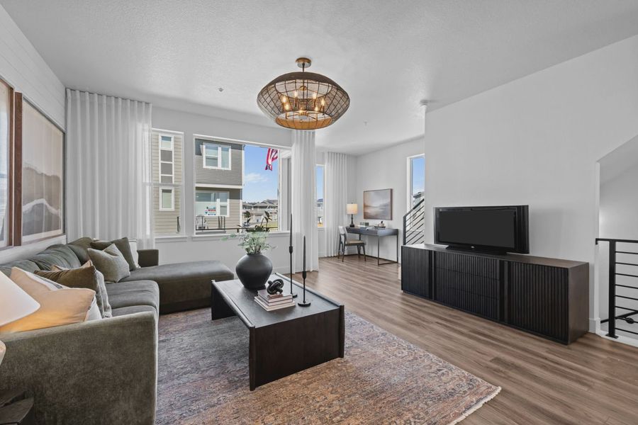 Furnished interior in a model home at Westminster Station in Westminster (Image 19). Furnished interior in a model home at Westminster Station in Westminster (Image 19).
