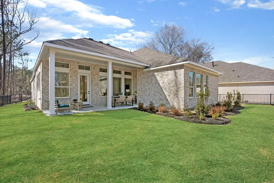Front exterior of a home in the The Highlands 45' - Encore Collection community, located in Porter, TX (Image 3).