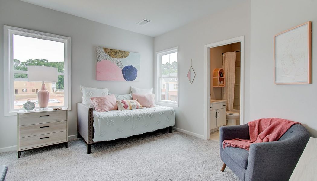 Furnished interior in a model home at Millstone at Mundy Mill in Gainesville (Image 22). Furnished interior in a model home at Millstone at Mundy Mill in Gainesville (Image 22).