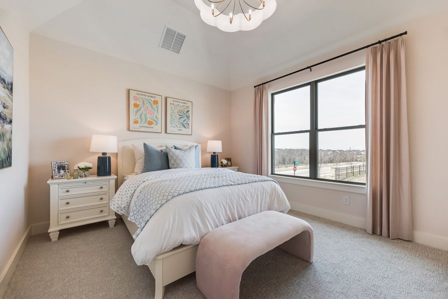 Furnished interior in a model home at Park Place - 80' Lots in Prosper (Image 44).