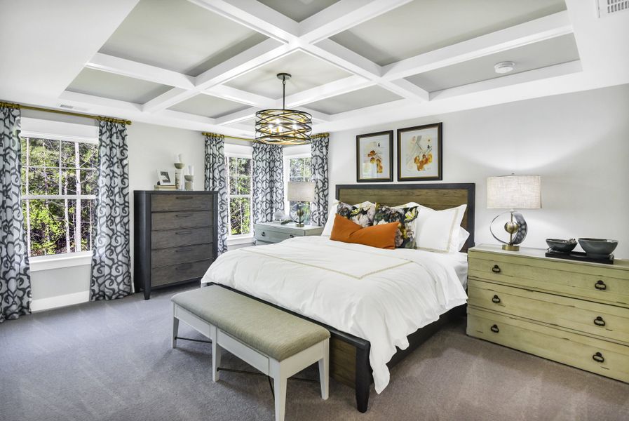 Furnished interior in a model home at Autumn Pond in Blythewood (Image 20).