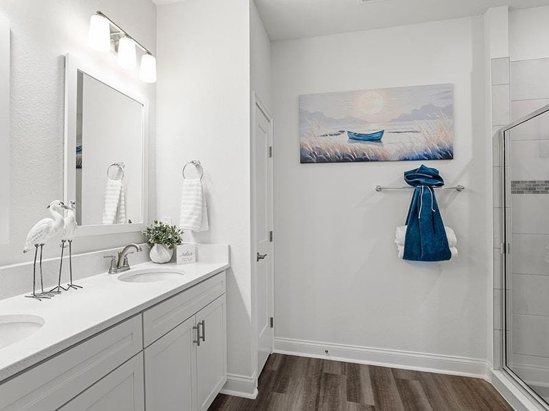 And, a private en-suite bath - Shelby model home in Auburndale, FL