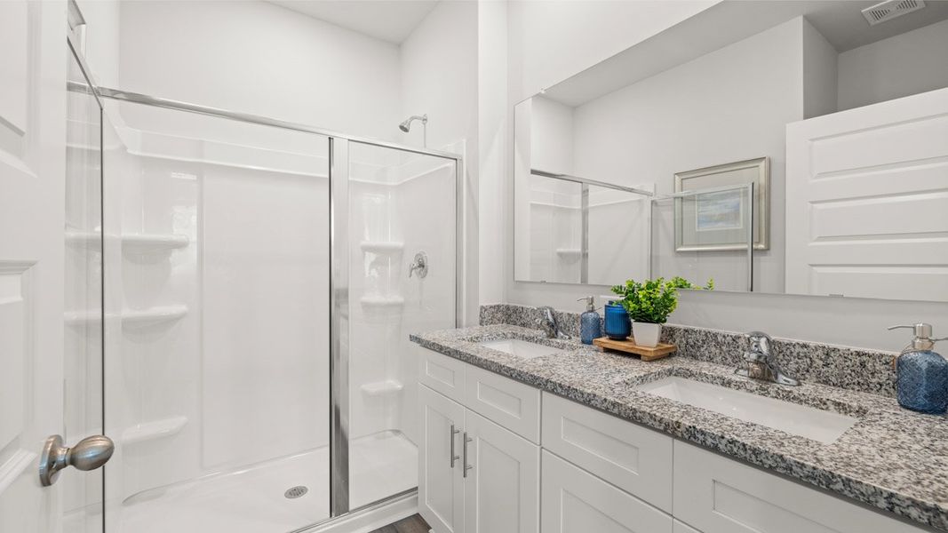 Furnished interior in a model home at Bellemeade Landing in Augusta (Image 11).