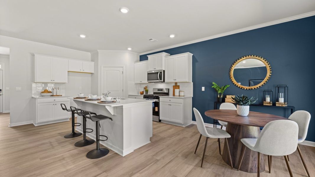 Furnished interior in a model home at Lost Creek in Dallas (Image 18).