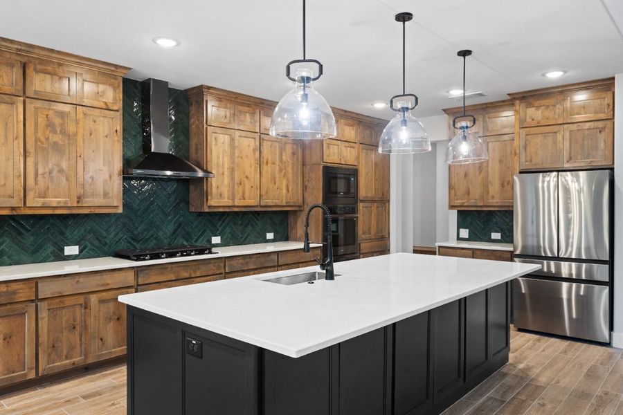 Furnished interior in a model home at Lola Creek Ranch in Boyd (Image 55).