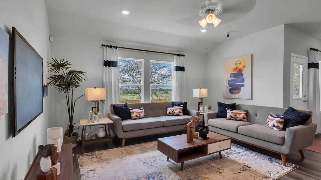 Furnished interior in a model home at Oak Ridge in Temple (Image 9).