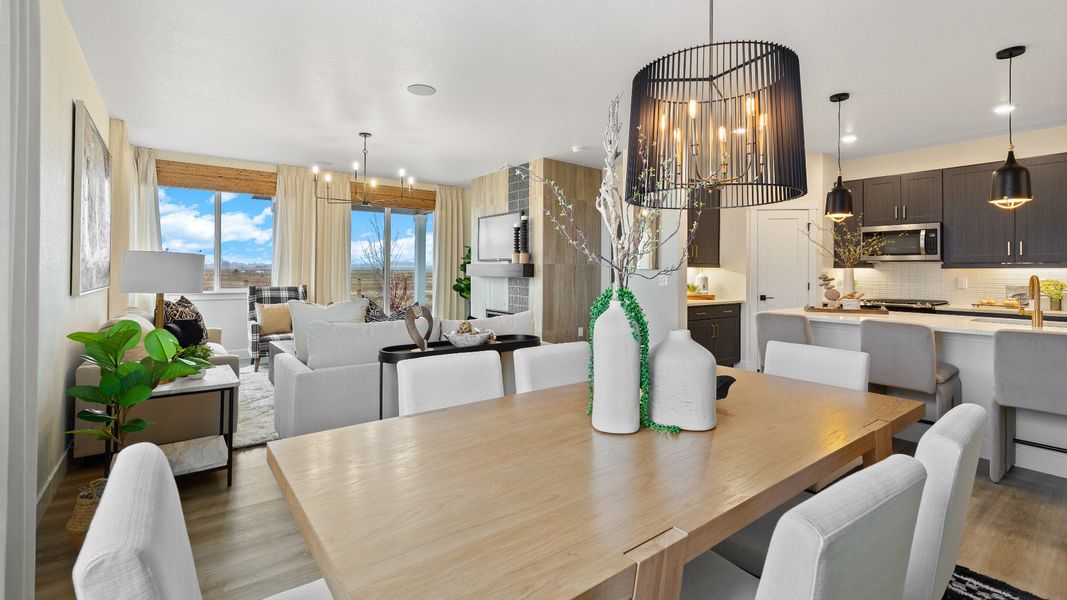 Furnished interior in a model home at Granary in Johnstown (Image 7).