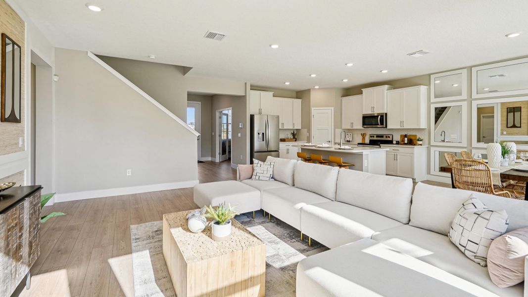 Furnished interior in a model home at Ridge at Heath Brook in Ocala (Image 10).