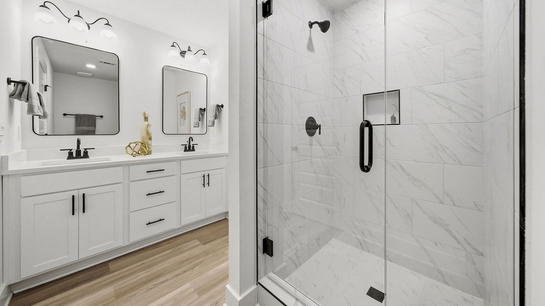 Furnished interior in a model home at Palm Street Townhomes in Destin (Image 8).