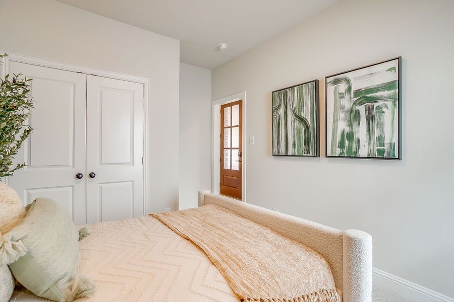 Furnished interior in a model home at Creekside in Royse City (Image 85).
