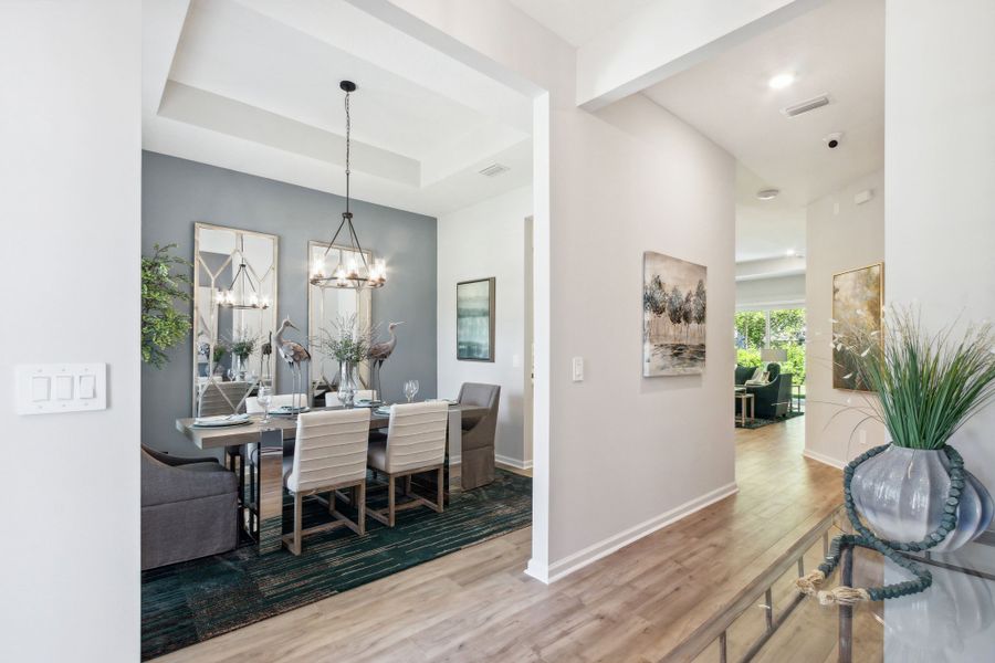 Furnished interior in a model home at Weston Woods in Jacksonville (Image 5). Furnished interior in a model home at Weston Woods in Jacksonville (Image 5).