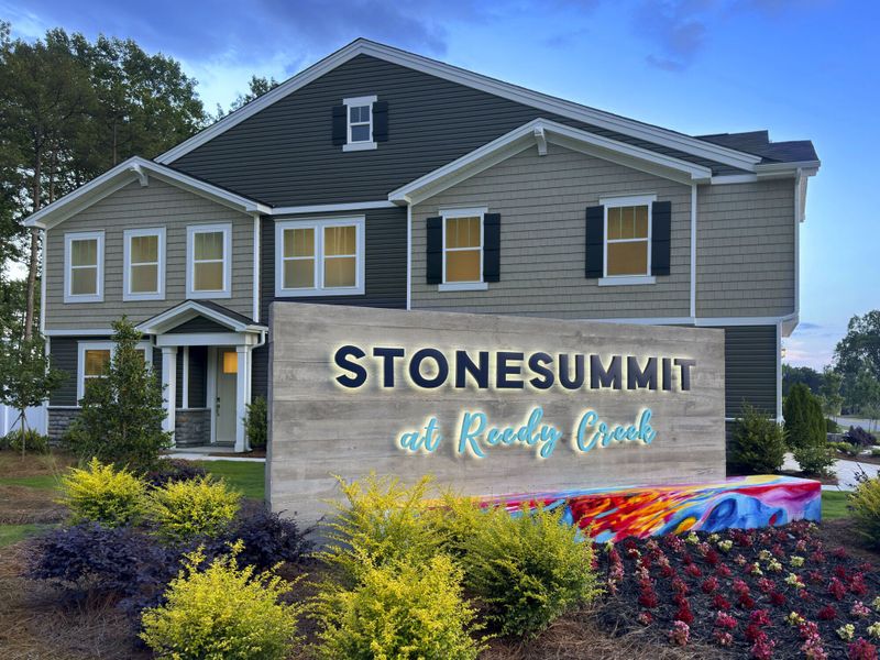 Front exterior of a home in the Stonesummit at Reedy Creek community, located in Charlotte, NC (Image 8).