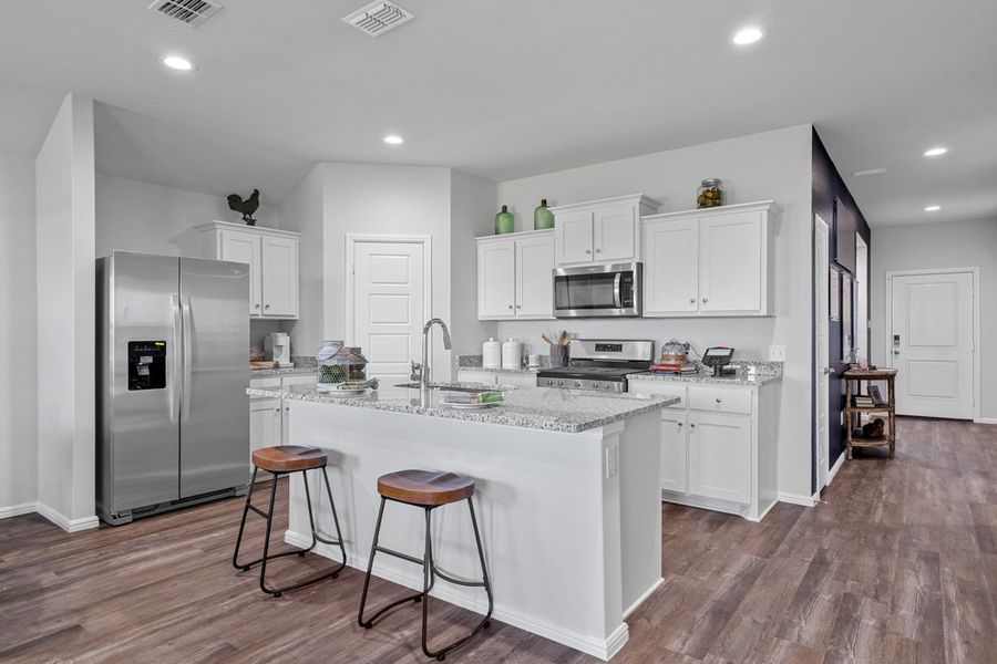 Furnished interior in a model home at Faculty Row in Abilene (Image 12).
