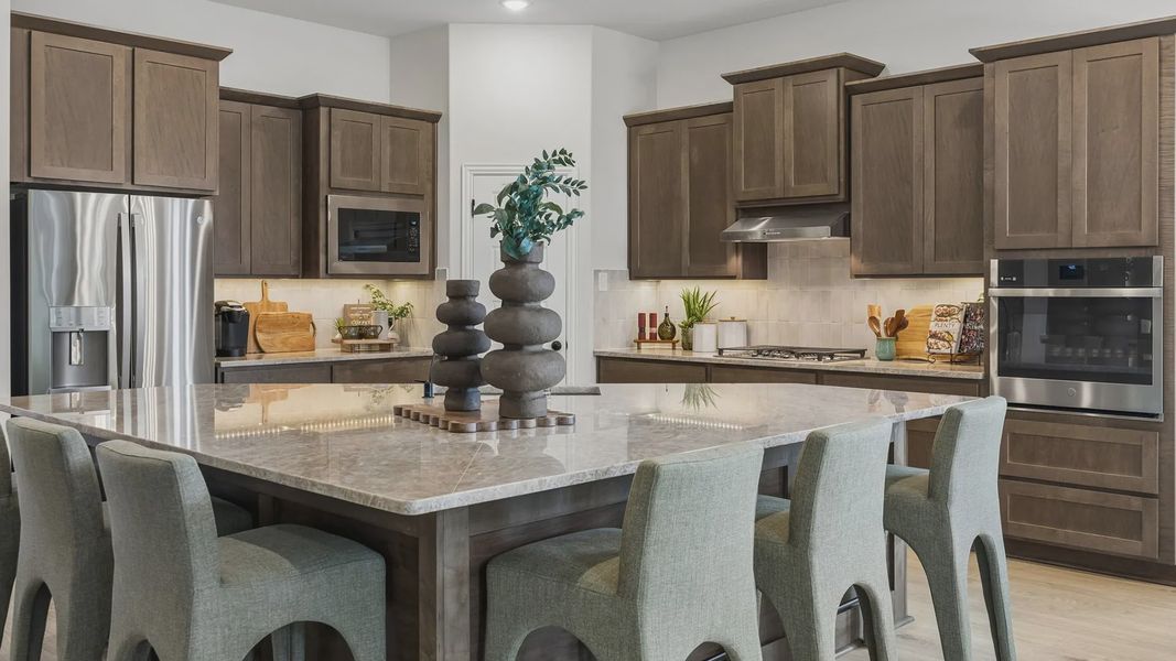 Furnished interior in a model home at Westpoint Park in Fort Worth (Image 11).