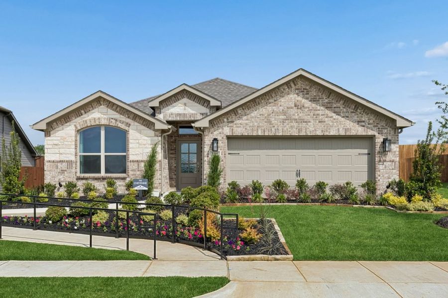 Front exterior of a home in the Belmont community, located in Aubrey, TX (Image 17).