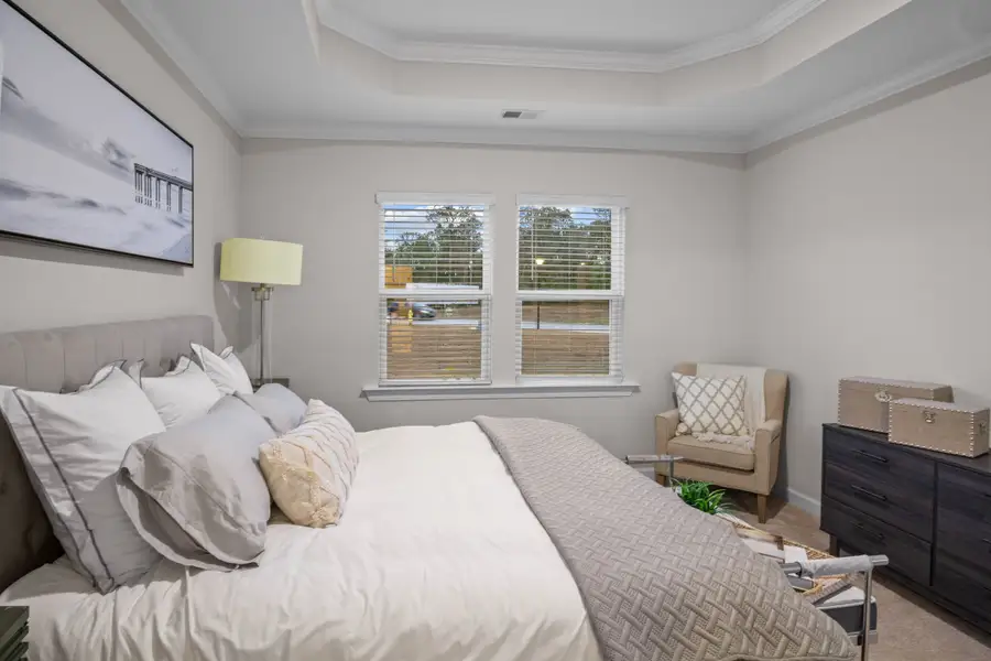 Furnished interior in a model home at The Paired Villas at Bridgewater in Little River (Image 5).