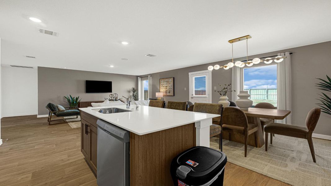 Furnished interior in a model home at Westward Pointe in Sealy (Image 20).