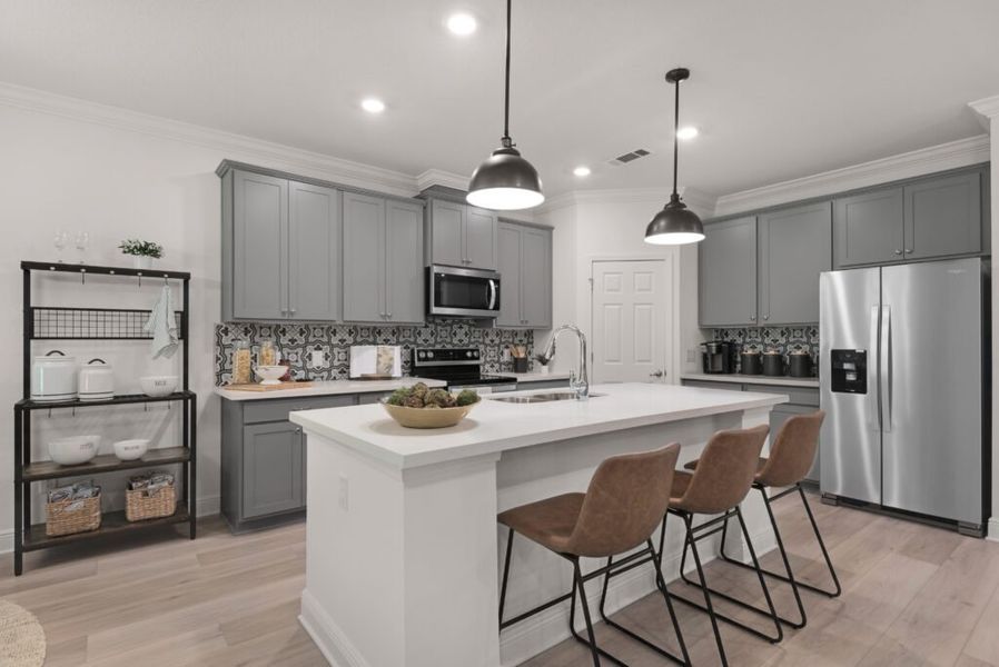 Furnished interior in a model home at Navarre in Navarre (Image 11).