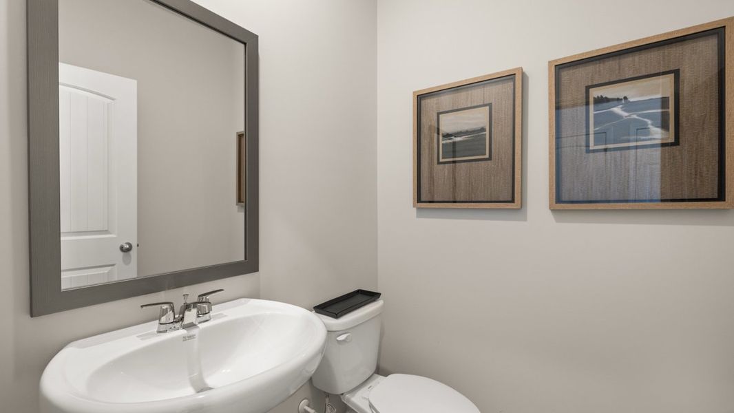 Furnished interior in a model home at South Wind in Fairburn (Image 16).