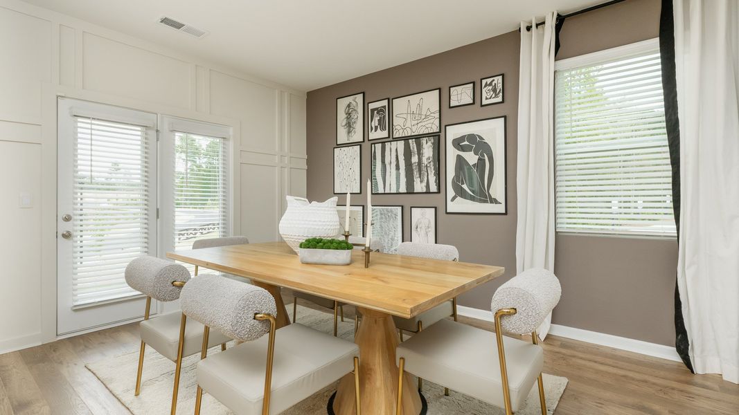 Furnished interior in a model home at Sherwood Manor in College Park (Image 6).