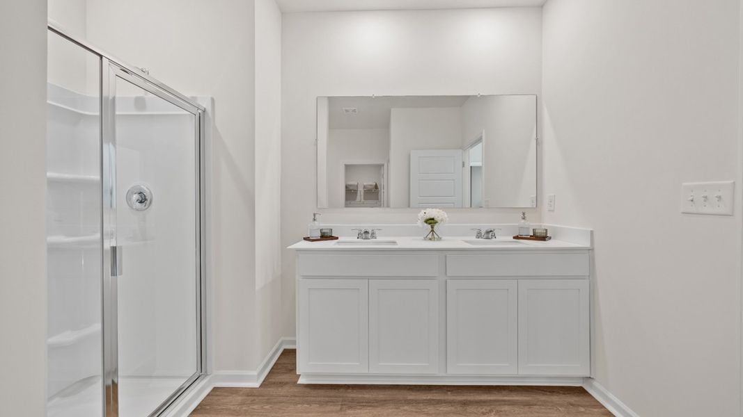 Furnished interior in a model home at Cottages at Blue Ridge in Bonaire (Image 19).