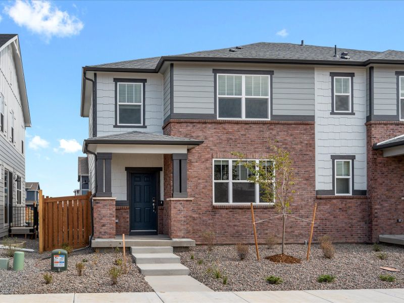 The Telluride floorplan exterior image taken at a Meritage Homes community in Northern Colorado.