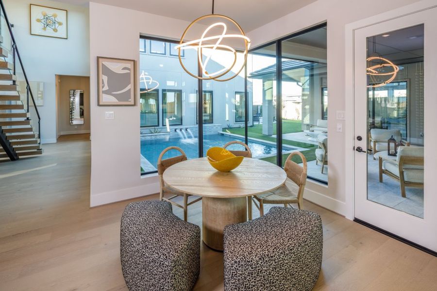 Furnished interior in a model home at Legacy in League City (Image 9).