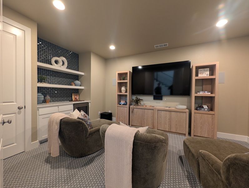 Furnished interior in a model home at Landmark in Denton (Image 16).