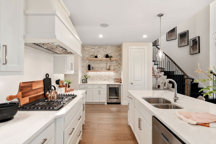 Plan 1146 Kitchen - Mosaic 50s Model - Photo by American Legend Homes