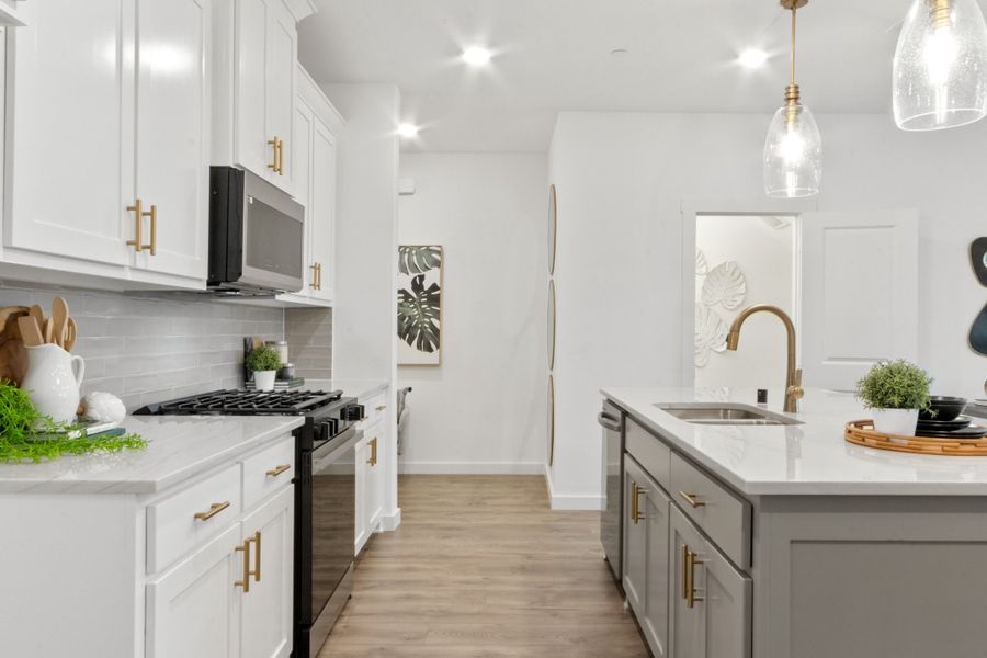 Furnished interior in a model home at Woodbridge Villas in Wylie (Image 9).