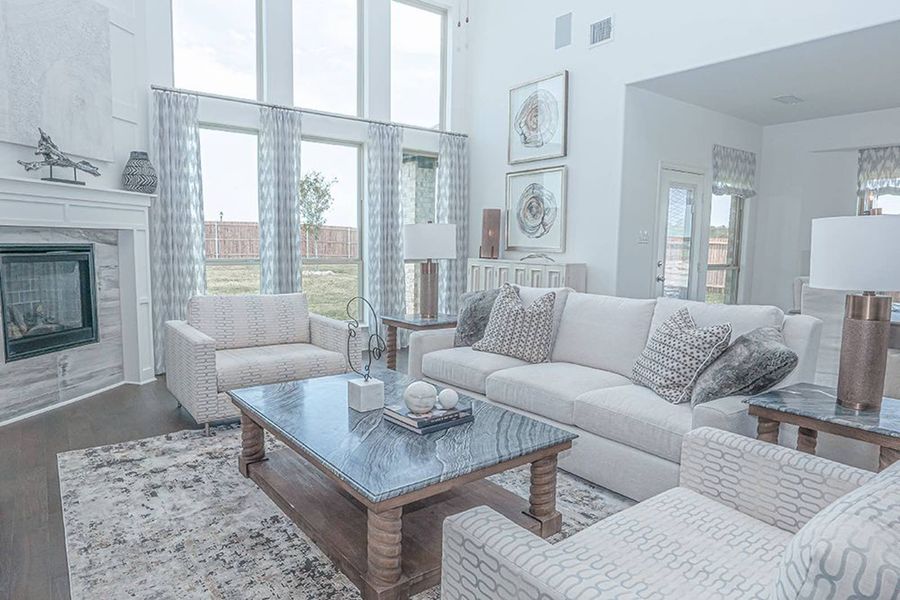 Furnished interior in a model home at Broadmoor Estates in Ovilla (Image 6).