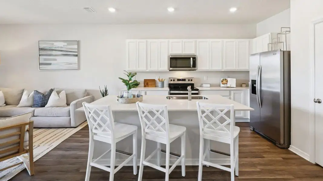 Furnished interior in a model home at Citrus Ridge in Davenport (Image 7). Furnished interior in a model home at Citrus Ridge in Davenport (Image 7).