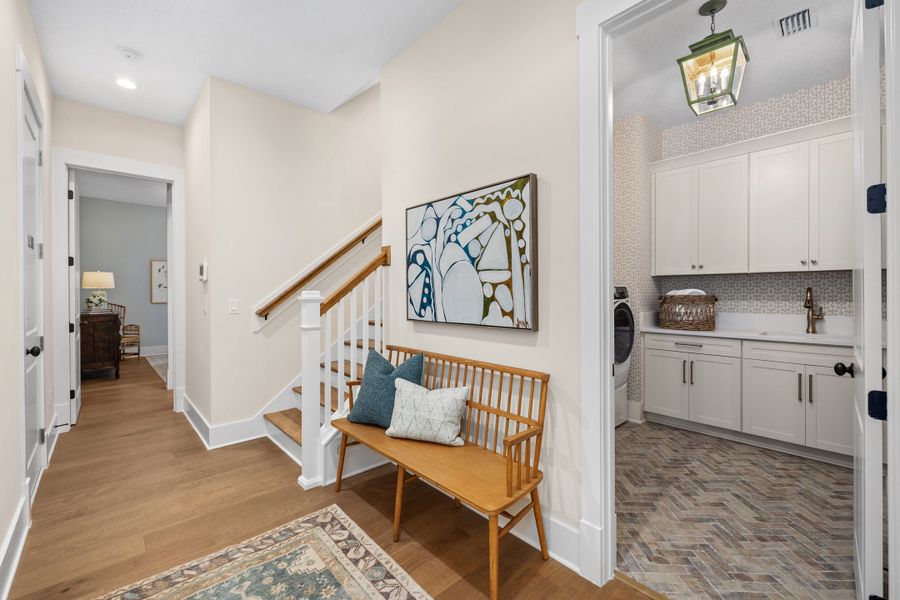 Furnished interior in a model home at Hidden Creek at SilverLeaf 80' Gold Series in St. Augustine (Image 34).