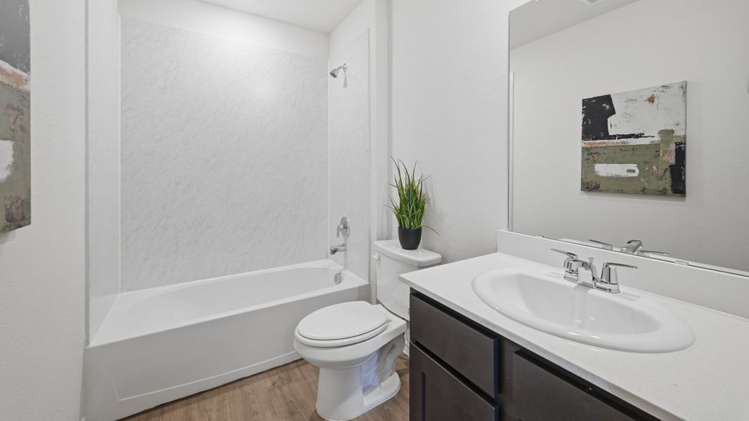 Furnished interior in a model home at Sweetwater Springs in Sherman (Image 52).