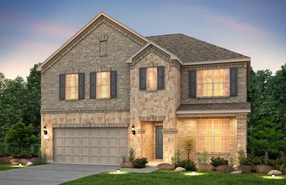 Front exterior of a home in the The Overlook at Creekside community, located in New Braunfels, TX (Image 11).
