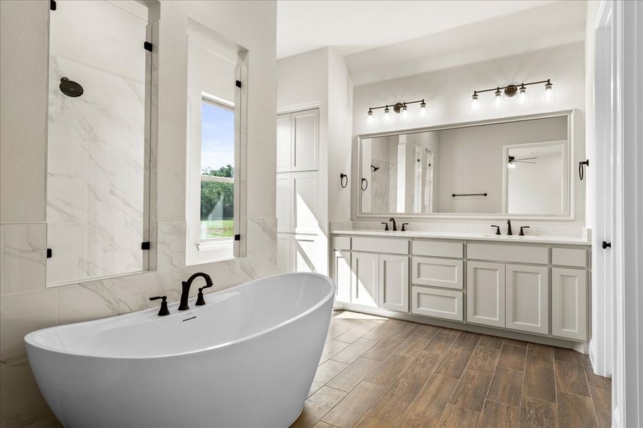 Furnished interior in a model home at Brooks Meadow in Weatherford (Image 13).