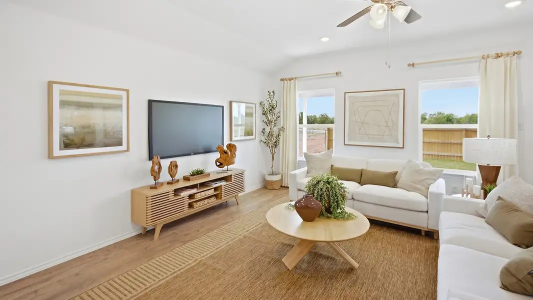 Furnished interior in a model home at Wildwood Estates in Nolanville (Image 15).