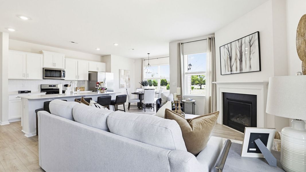 Furnished interior in a model home at Foxbank in Gray Court (Image 9).