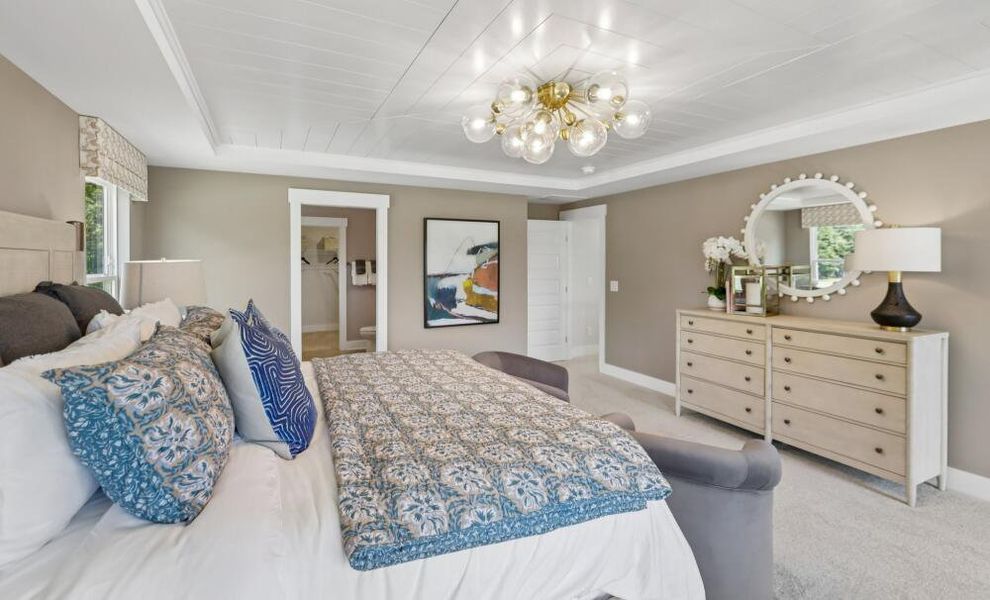 Furnished interior in a model home at The Grove at Bratton Park in York (Image 40). Furnished interior in a model home at The Grove at Bratton Park in York (Image 40).