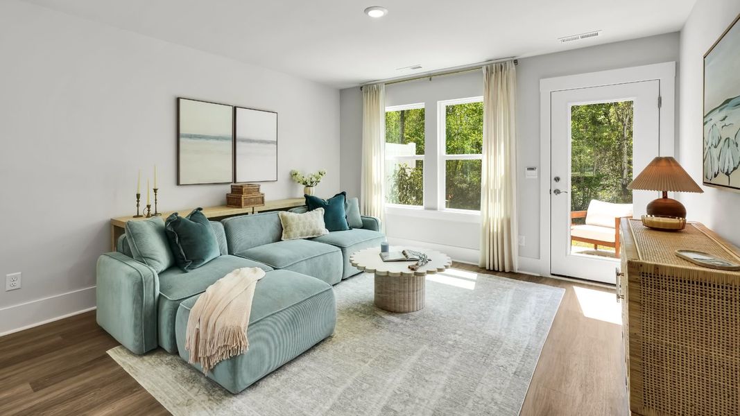 Furnished interior in a model home at The Willows at Blake Farm in Wilmington (Image 25). Furnished interior in a model home at The Willows at Blake Farm in Wilmington (Image 25).