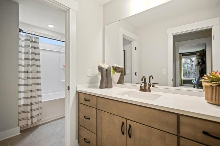 Furnished interior in a model home at Wexford in Elon (Image 17).