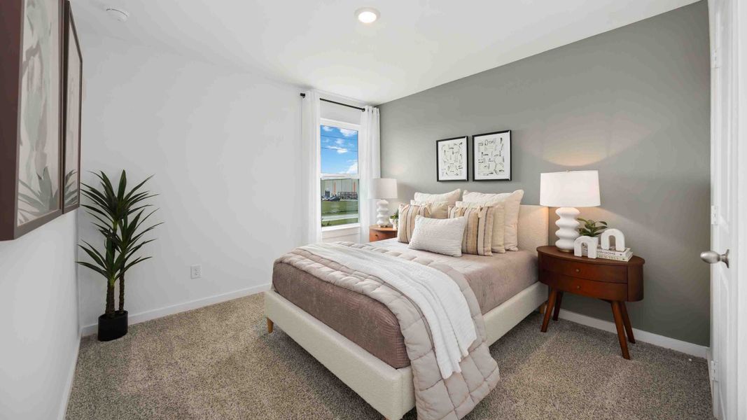 Furnished interior in a model home at Pinehaven in Houston (Image 13).