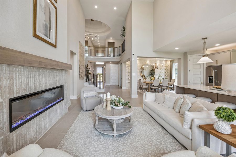 Furnished interior in a model home at The Trails - 50' in New Caney (Image 10). Furnished interior in a model home at The Trails - 50' in New Caney (Image 10).