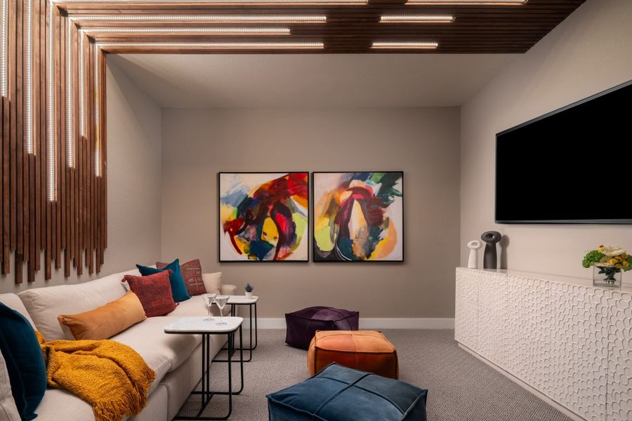 Furnished interior in a model home at Santa Rita Ranch in Liberty Hill (Image 11).