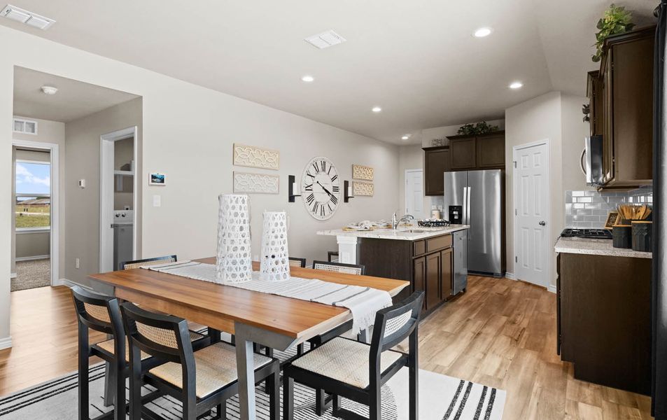 Furnished interior in a model home at Saratoga Crossing in Corpus Christi (Image 5). Furnished interior in a model home at Saratoga Crossing in Corpus Christi (Image 5).