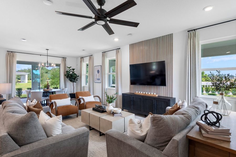Furnished interior in a model home at Acuera Estates in Apopka (Image 6).