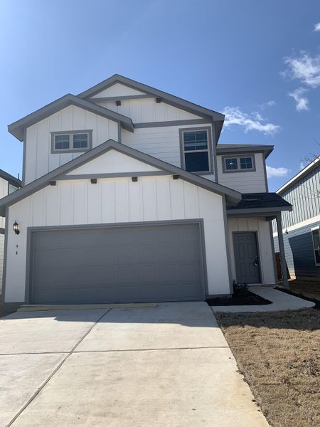 Front exterior of a home in the Summerlyn community, located in Leander, TX (Image 12).