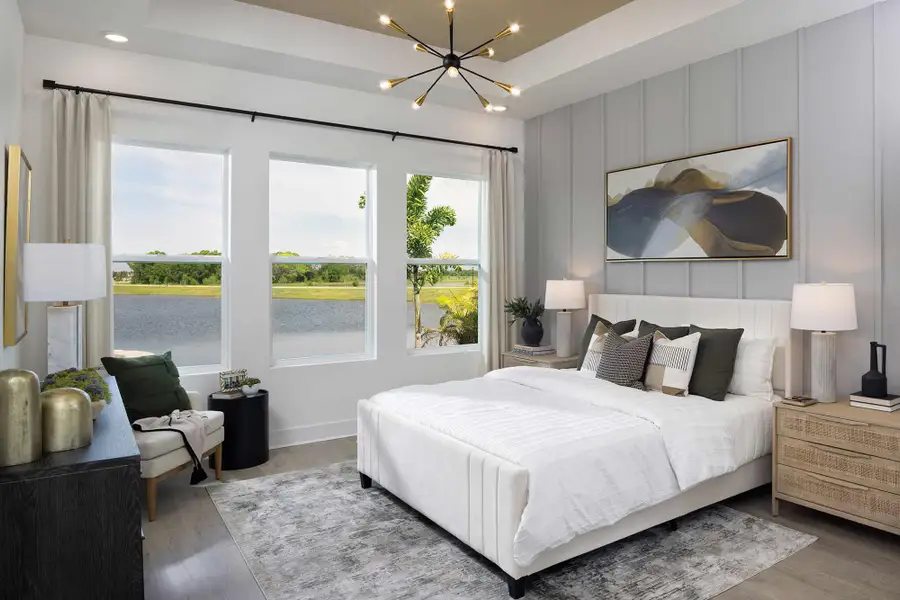Furnished interior in a model home at Lakeview Crossing – Tradition Series in Sarasota (Image 6).